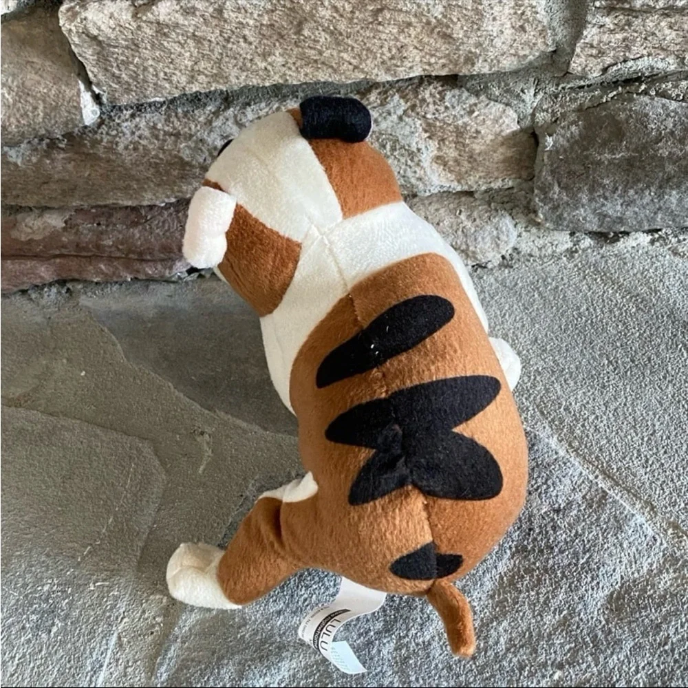 RARE Mitchell Gold + Bob Williams Lulu Bulldog Mascot Plush Dog Stuffed Animal - Picture 3 of 9